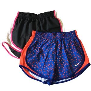 Two Pairs of Nike Women’s Tempo Running Shorts XS